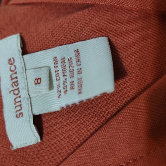 Sundance Orange Sleeveless Halter Tank Dress V-neck Sleeveless - Picture 2 of 4